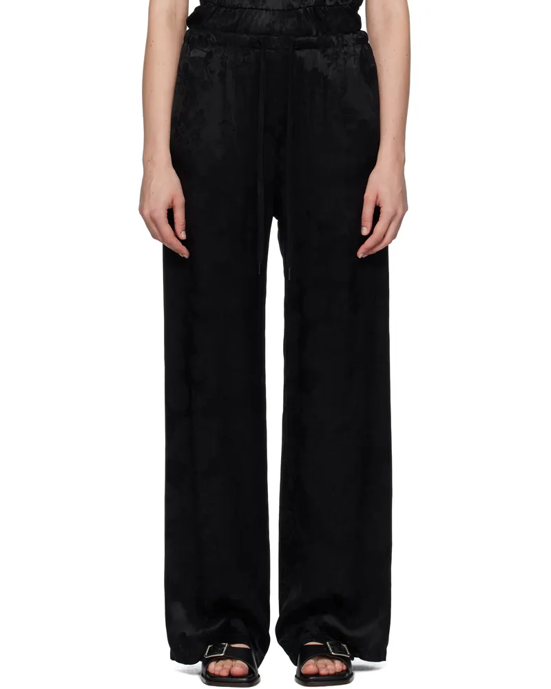 Maison Margiela Black Jacquard Trousers 002j