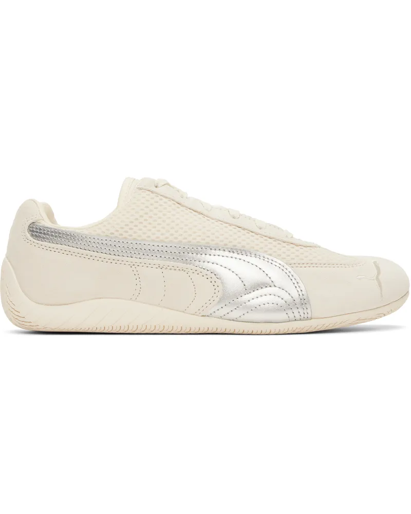 Puma Beige & Silver Speedcat Premium Sneakers Cream