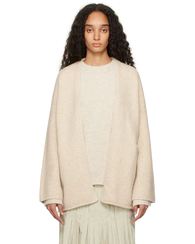 Lauren Manoogian Off-White Open Cardigan E01