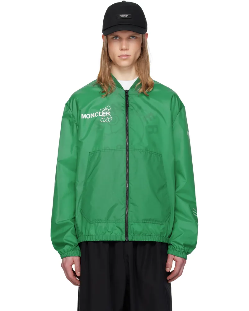 Moncler 7 Moncler FRGMT Hiroshi Fujiwara Green Ostria Bomber Jacket 841