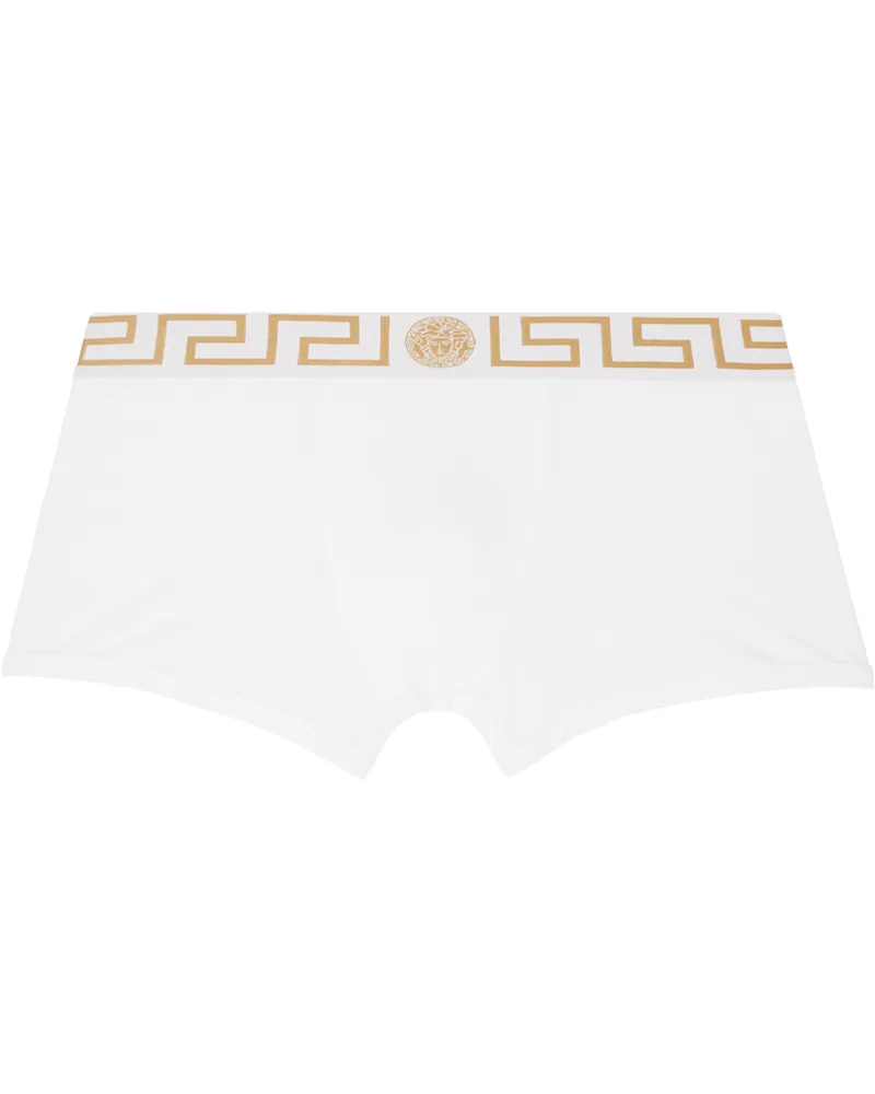 Versace White Greca Border Boxers A81h-white-