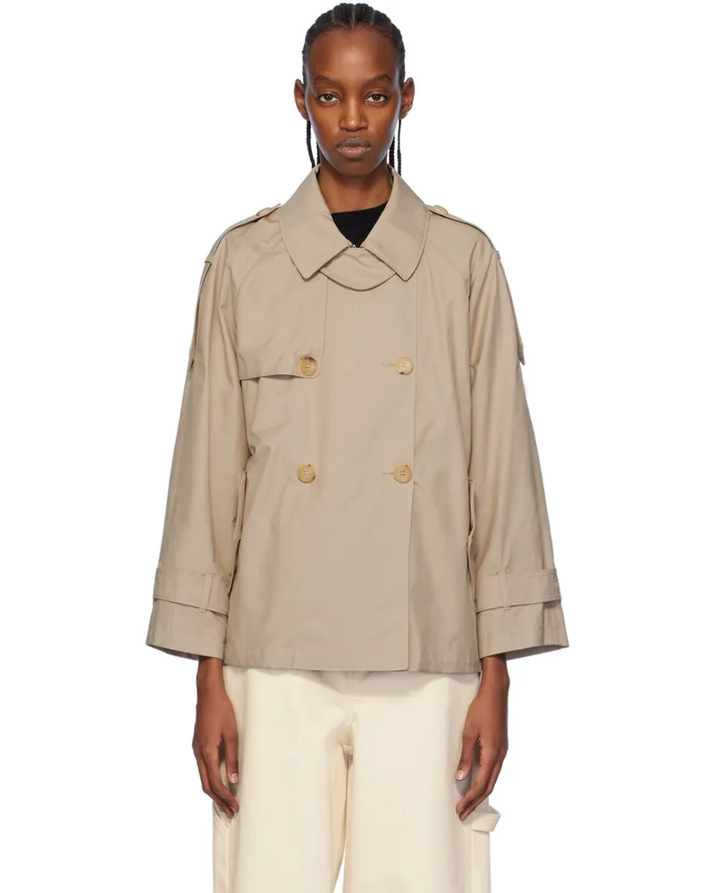 Max Mara Beige Dtrench Jacket 13