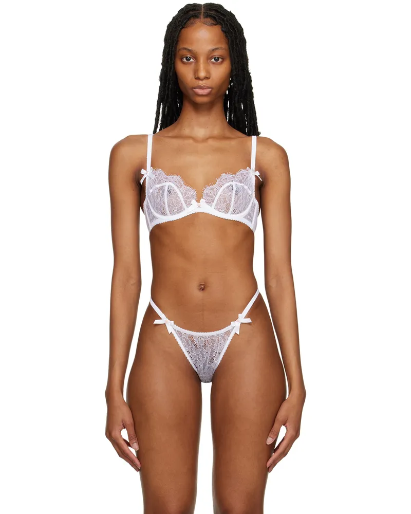 Agent Provocateur White Plunge Bra 100000