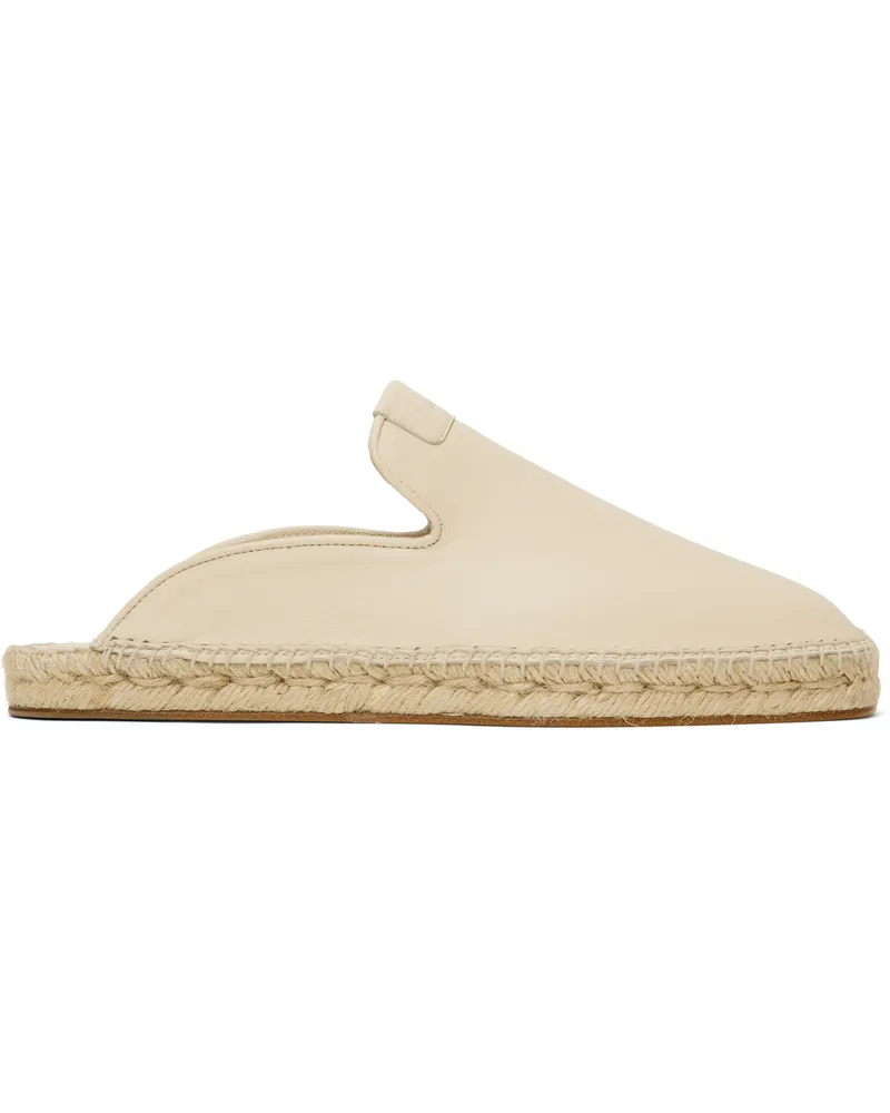 Lanvin Beige Dorma Leather Espadrille Loafers Lin025