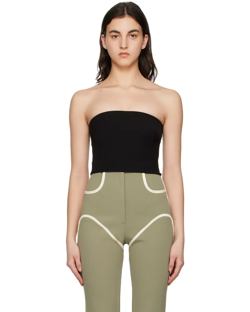 Paris Georgia SSENSE Exclusive Black Audrey Tank Top Black