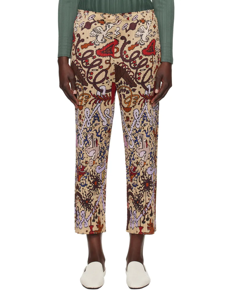 Issey Miyake Multicolor Interplanetary Trousers 42