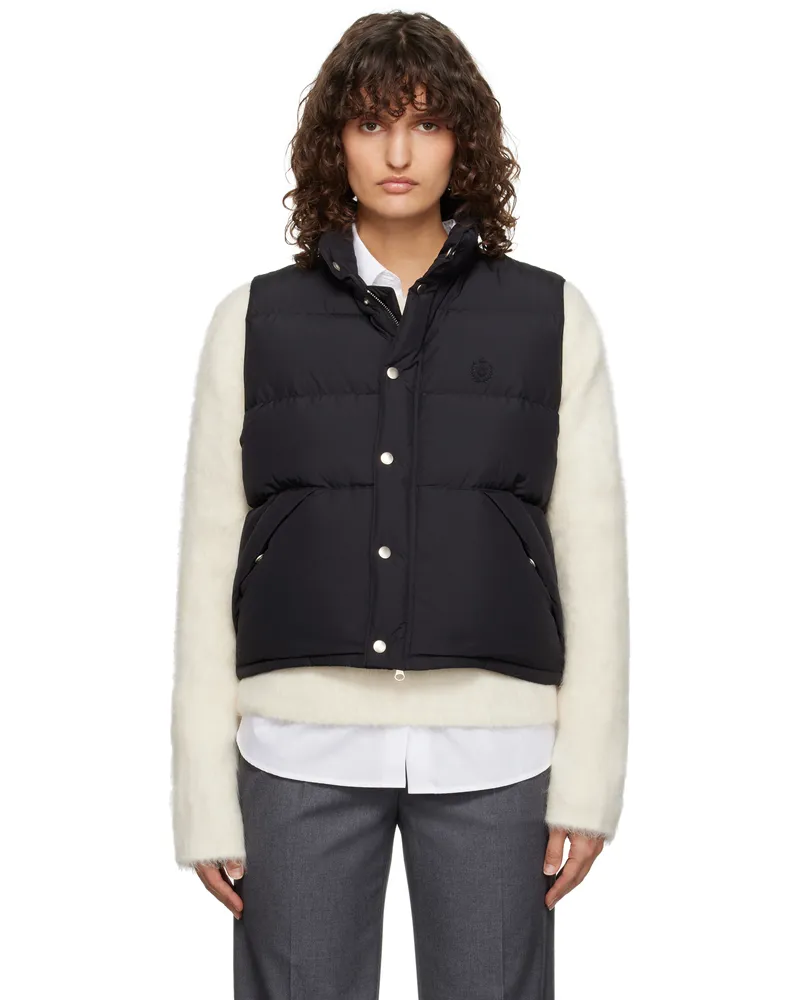 Dunst Black Quilted Down Vest Black
