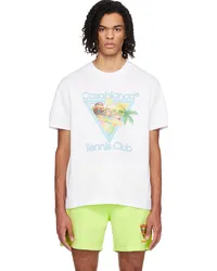 Casablanca Paris White 'Afro Cubism Tennis Club' T-Shirt White