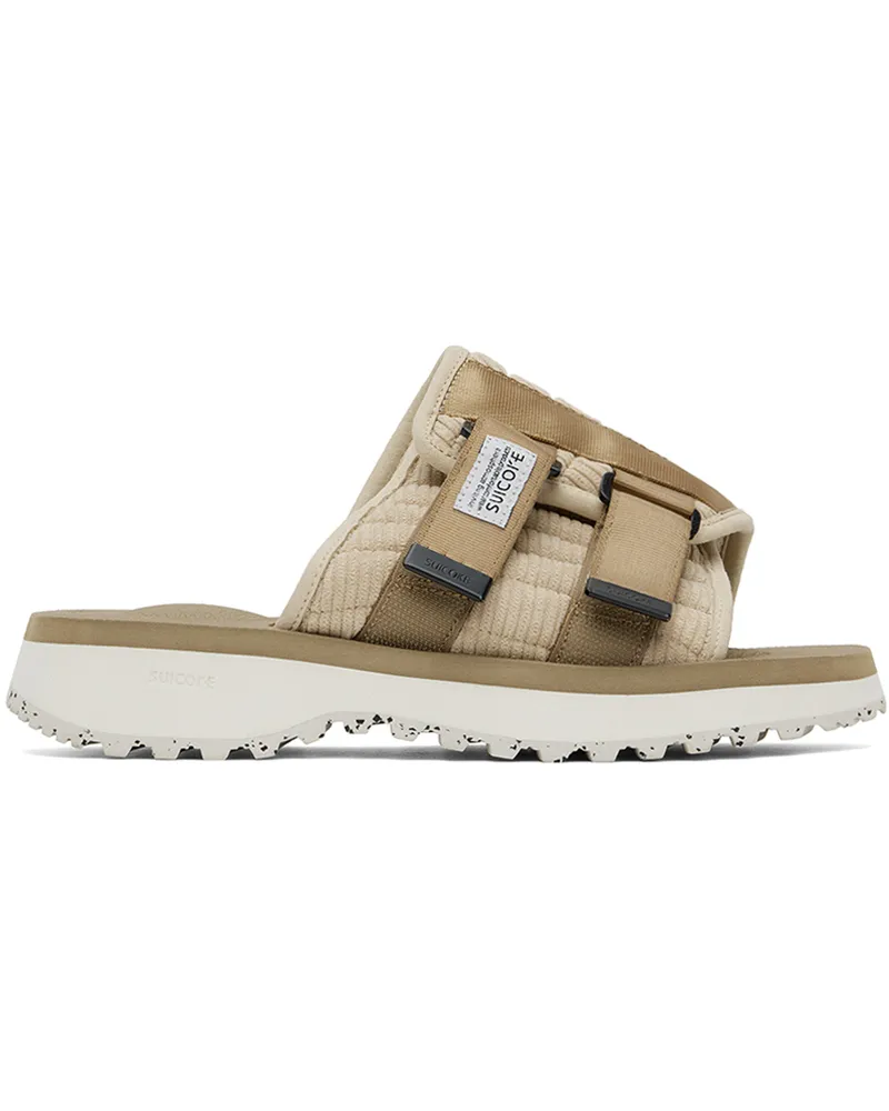 SUICOKE Beige KAW-SHELLab Sandals Clam