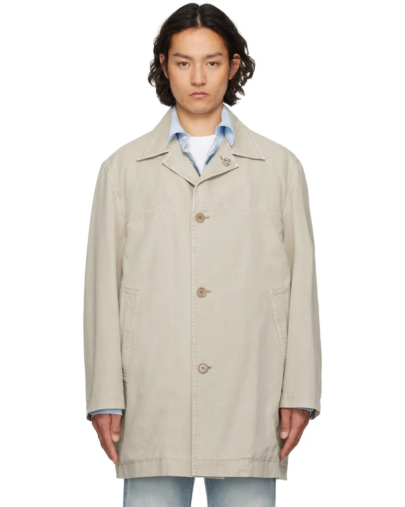 SOLID HOMME Khaki Canvas Coat 102e