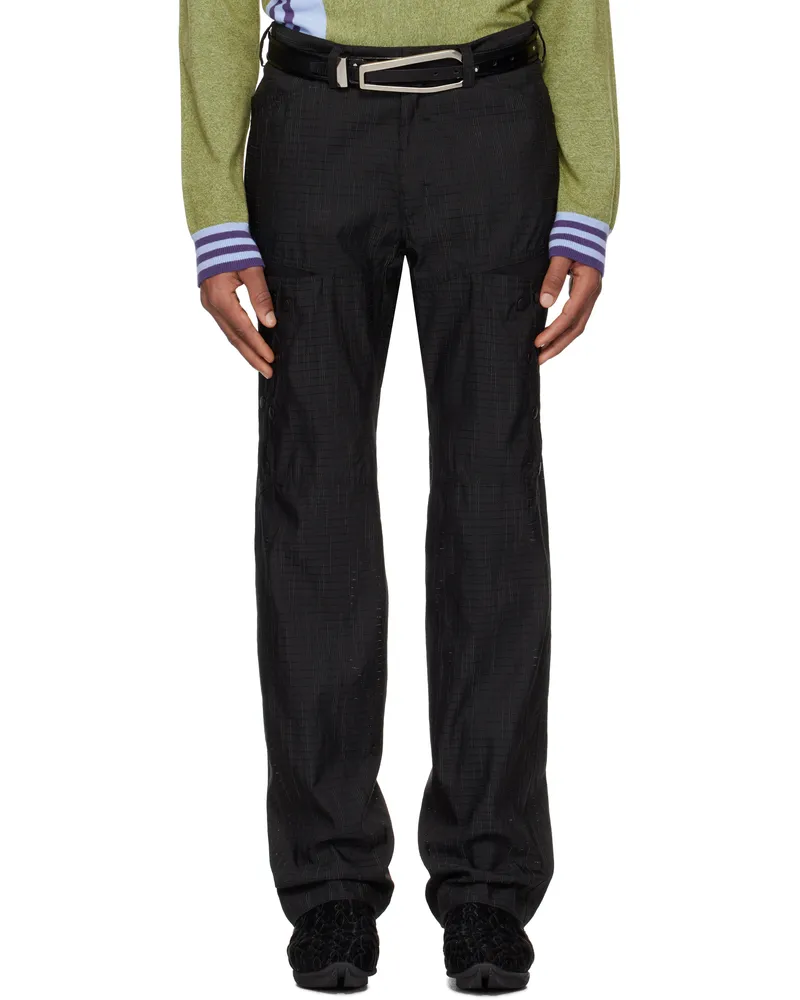 KIKO KOSTADINOV Black Inex Snap Trousers Black