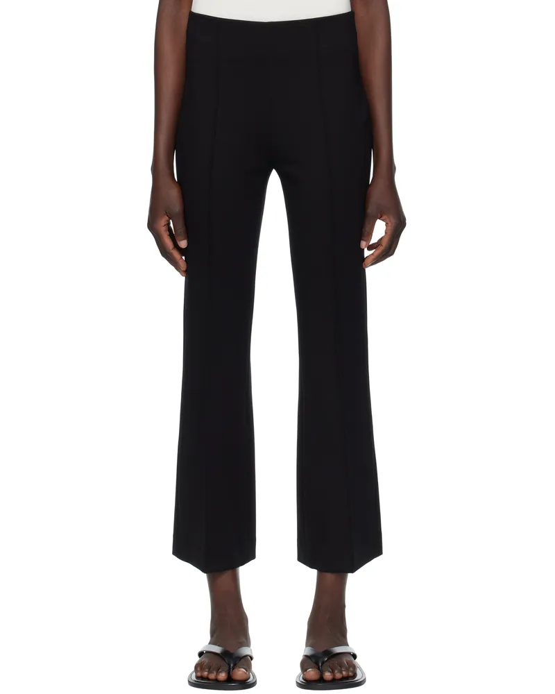 Rag & Bone Black Irina Kick Flare Trousers Black