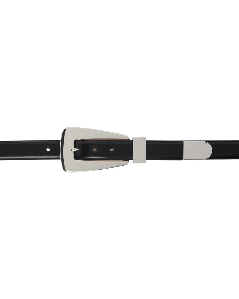 KHAITE Black Lucca Belt 200
