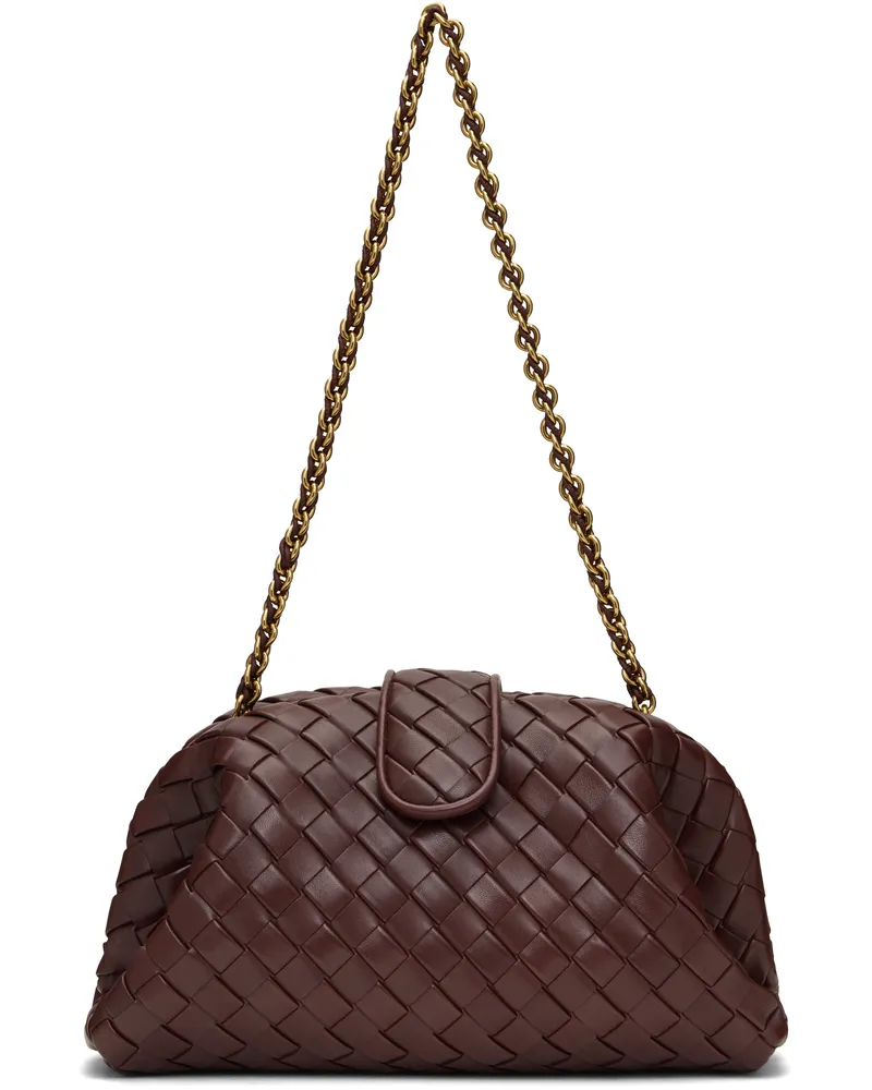 Bottega Veneta Burgundy Lauren 1980 Clutch 2129