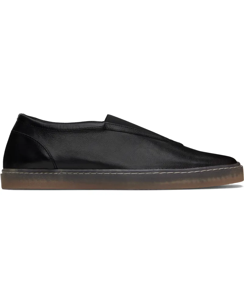Christophe Lemaire Black Elastic Linoleum Sneakers Bk999