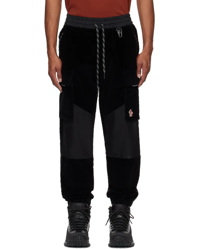 Moncler Black Corduroy Cargo Pants 999