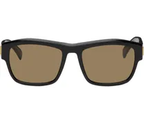 Black & Brown Rectangular Sunglasses