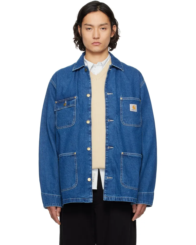 Carhartt WIP Blue OG Chore Denim Jacket 0106