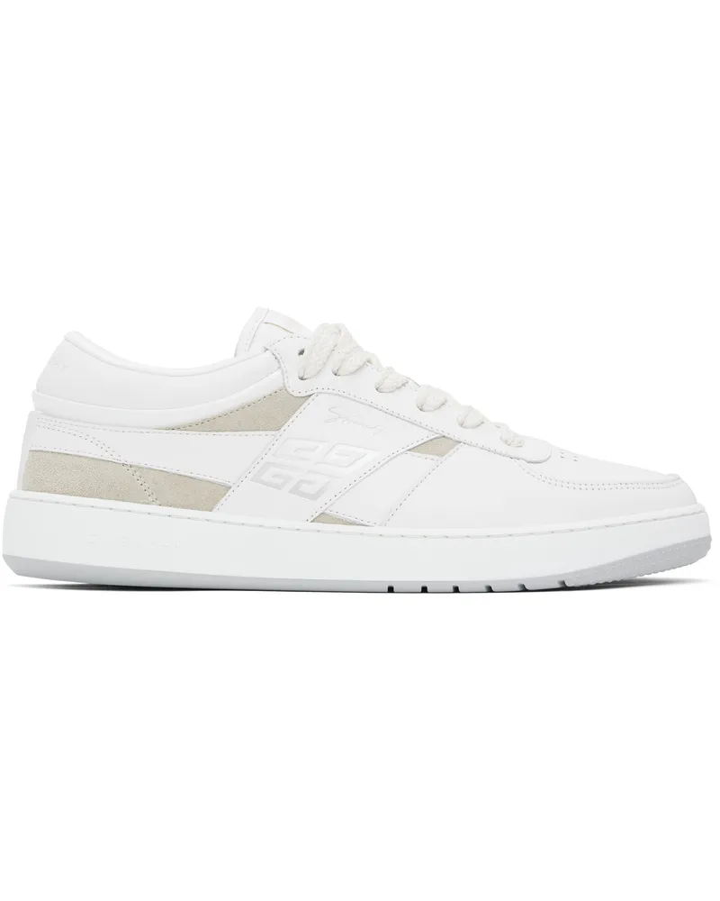 Givenchy White & Beige G Move Low Sneakers 118-white