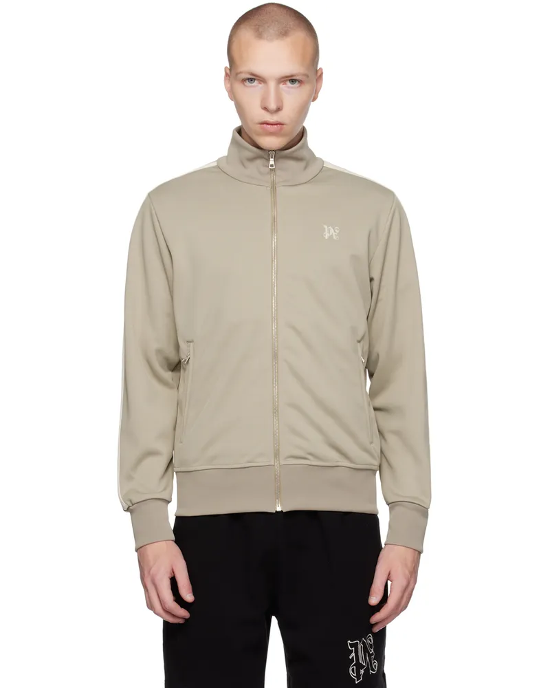Palm Angels Gray Monogram Track Jacket Dark