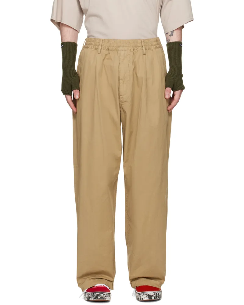 Undercover Beige Patch Pocket Trousers Beige