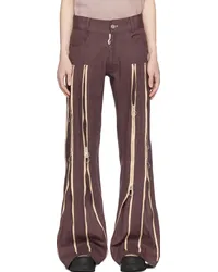 Charlie Constantinou Brown Adjustable Fit Jeans Brown