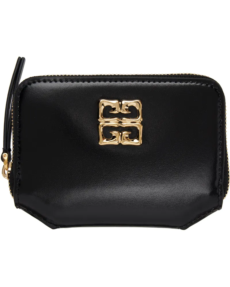 Givenchy Black 4G Liquid Zipped Wallet 001-black
