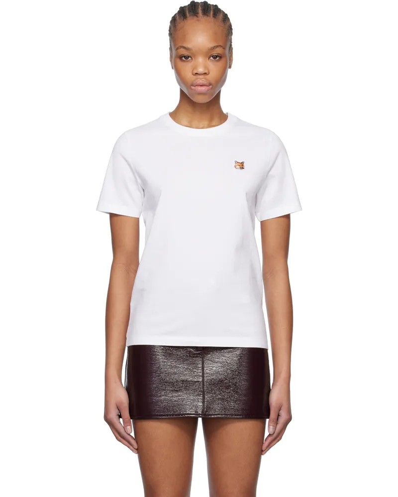 Kitsuné White Fox Head Patch Regular T-shirt P100