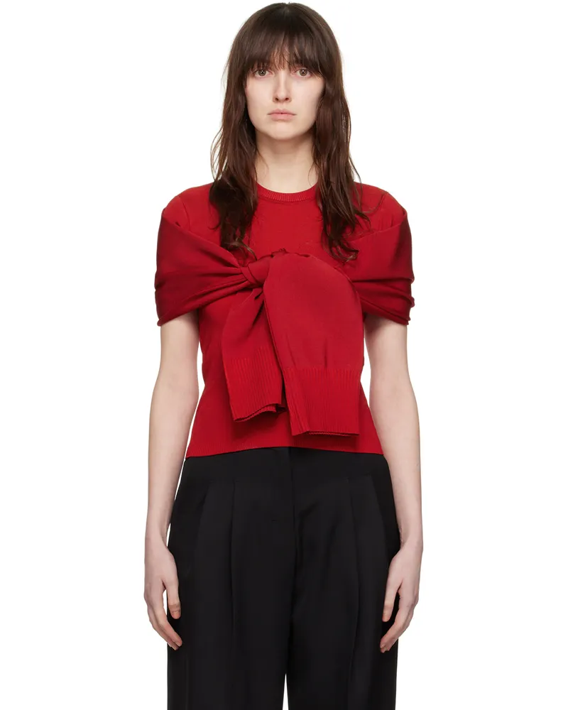 Jacquemus Red Les Sculptures 'Le haut Rica' Sweater 480
