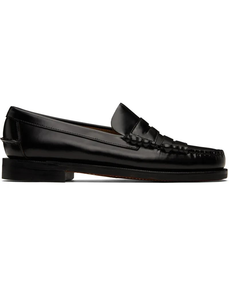 Random Identities Black Sebago Edition Double Penny Dan Loafers Black