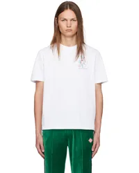 Casablanca Paris White Tennis Play In Progress T-Shirt Tennis