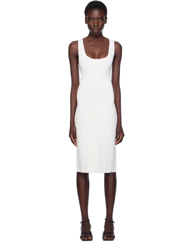 Totême White Short Tank Midi Dress White