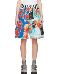 Charles Jeffrey Loverboy Multicolor Graphic Denim Shorts Heralddry