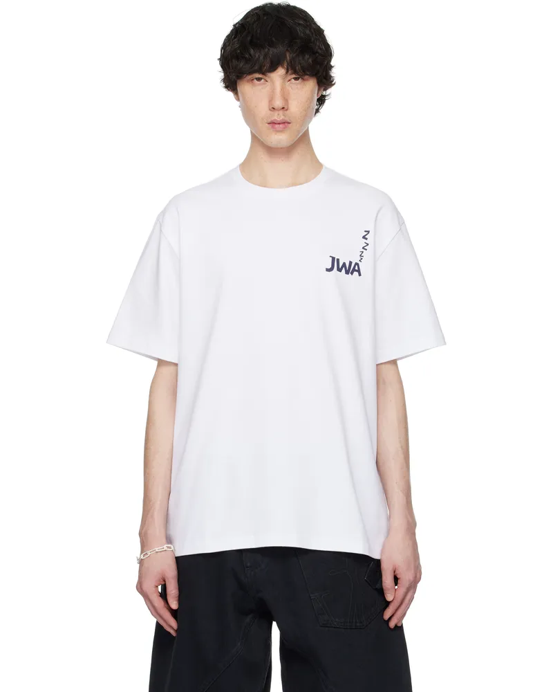 J.W.Anderson White 'JWA' Back Print T-shirt 001