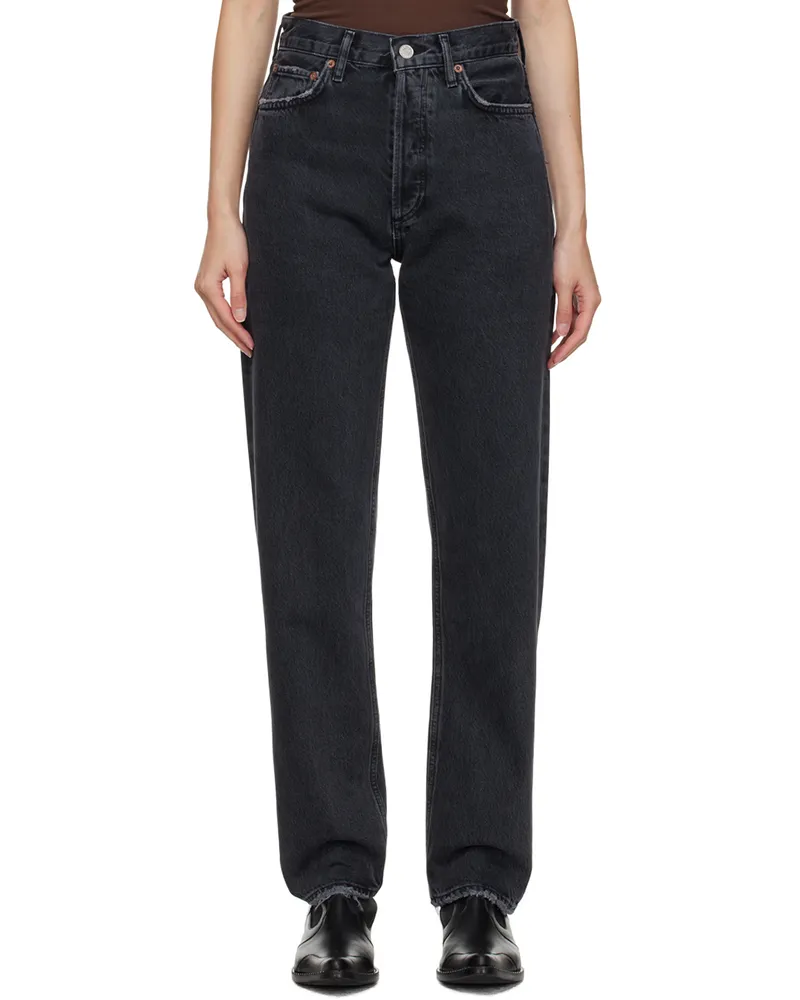 AGOLDE Black 90's Pinch Jeans Black