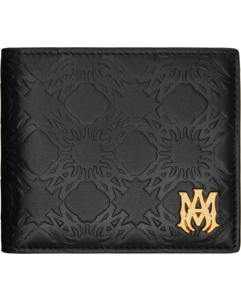 Amiri Black MA Quad Leather Bifold Wallet Black