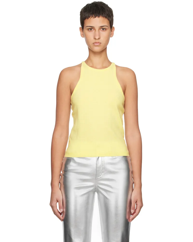 STAUD Yellow Ayana Tank Top Lmdp