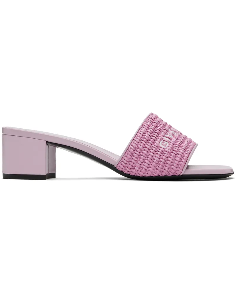 Givenchy Purple 4G Heeled Sandals 510-orchid