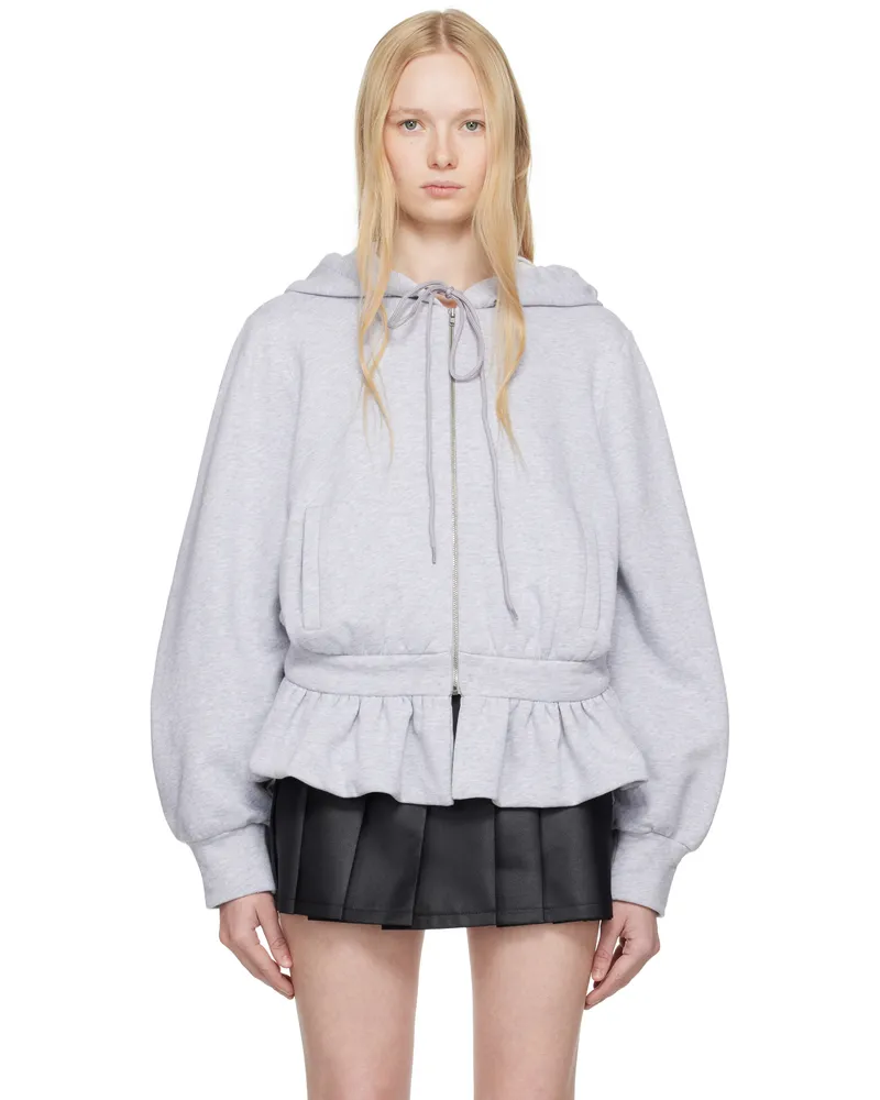 Fidan Novruzova Gray Eska Hoodie Grey