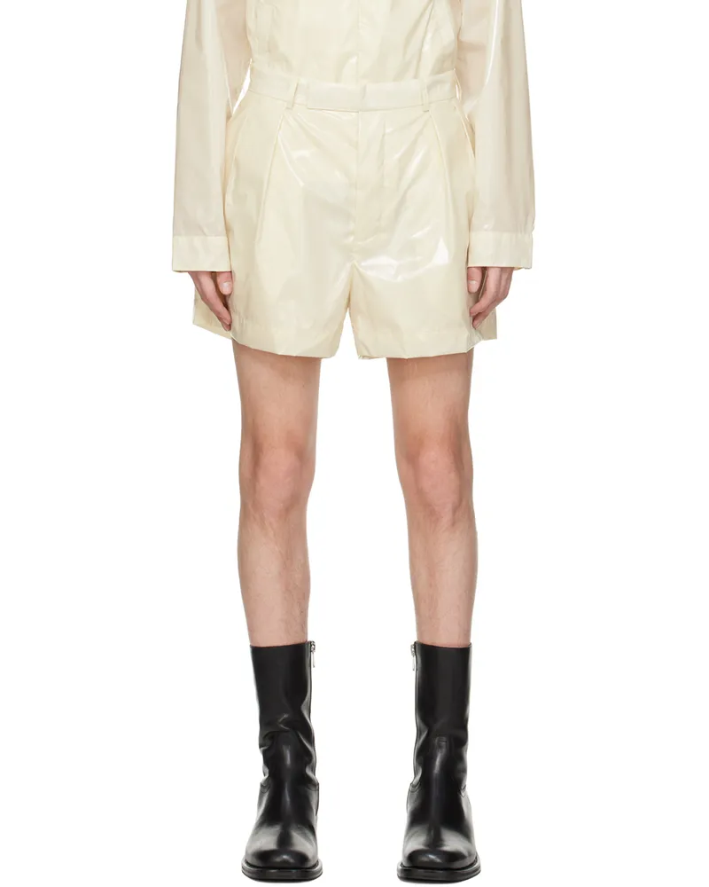 16ARLINGTON SSENSE Exclusive Off-White Atero Shorts Milk