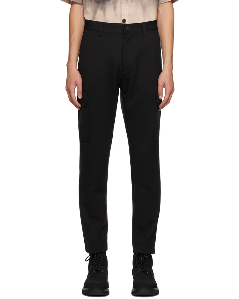 HUGO BOSS Black Pocket Cargo Pants 001
