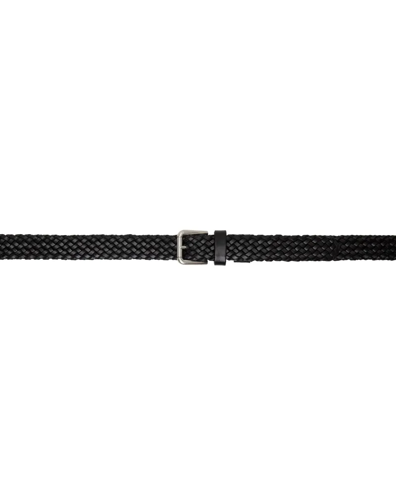 Dolce & Gabbana Black Calfskin Belt Nero