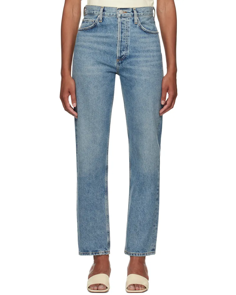 AGOLDE Blue 90's Pinch Waist Jeans Navigate