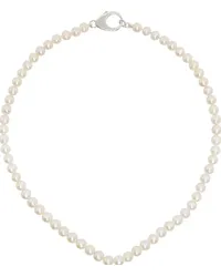 Hatton Labs White Pearl Classic Chain Necklace White