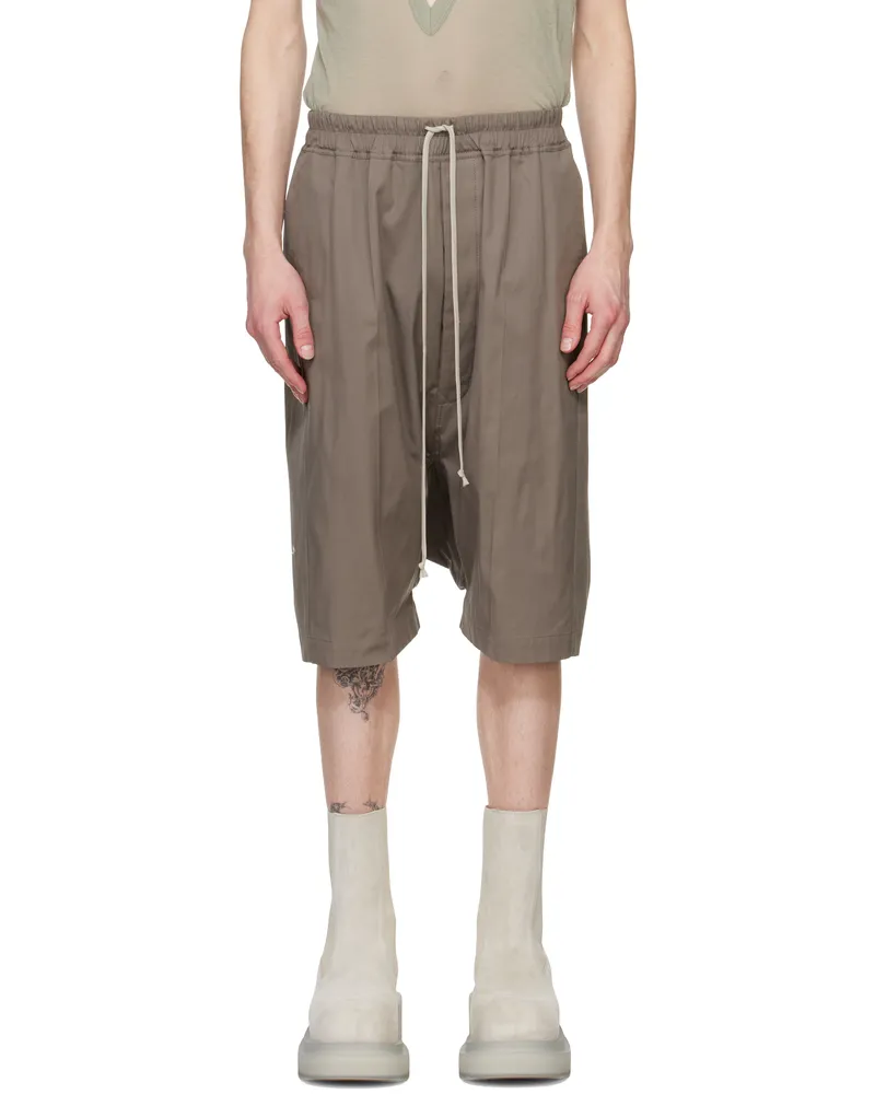 Rick Owens Gray Hollywood Rick S Pods Shorts 34