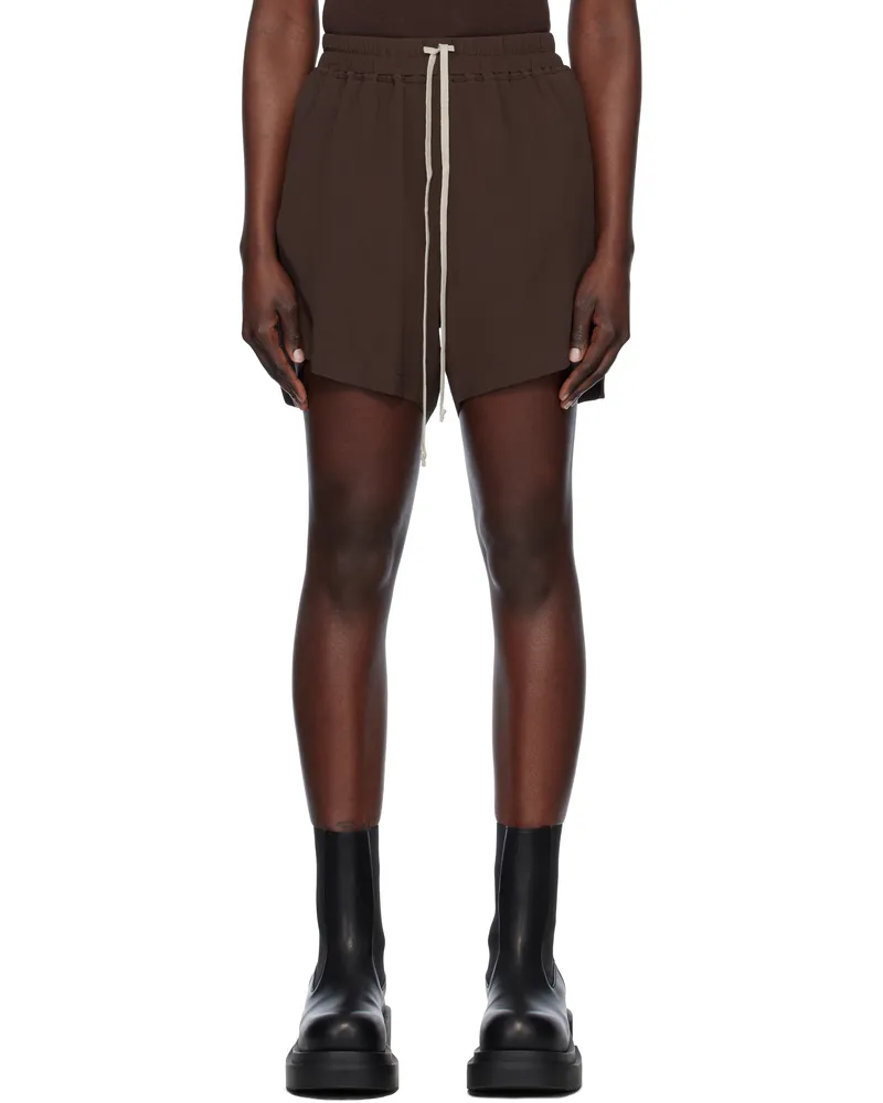 Rick Owens Brown Hollywood Boxers Shorts 14