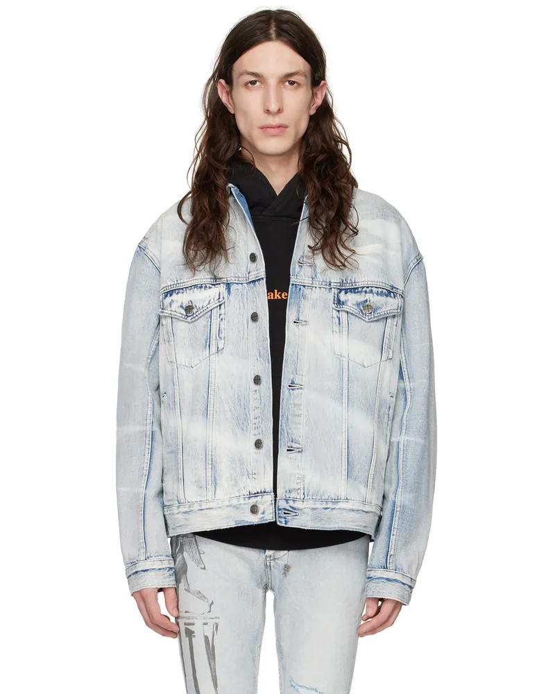 ksubi Blue Oh G Elektrik Denim Jacket Denim