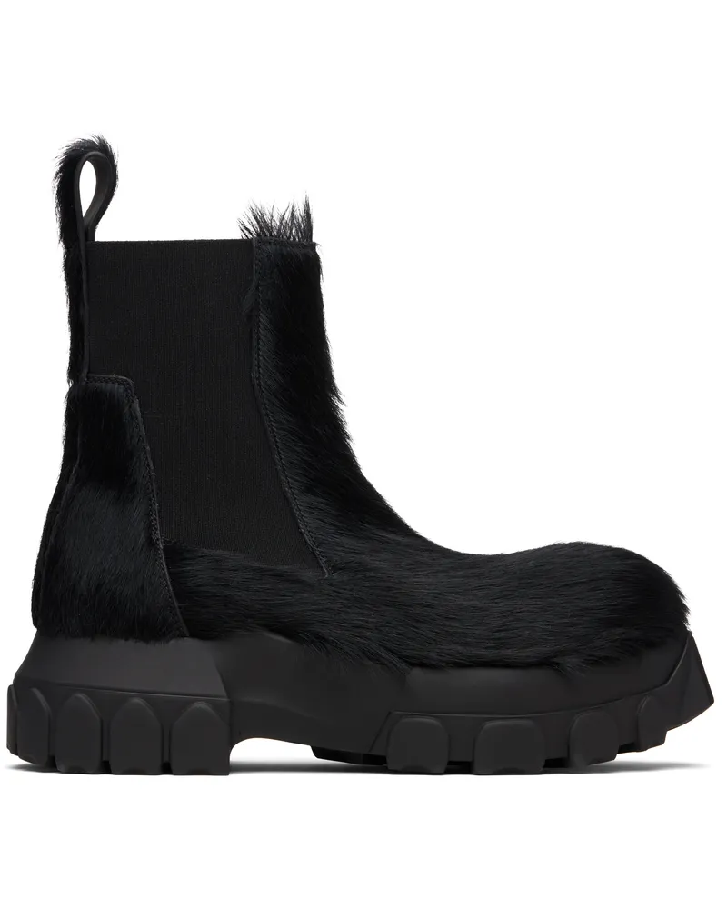 Rick Owens Black Concordians Beatle Bozo Tractors Boots 99