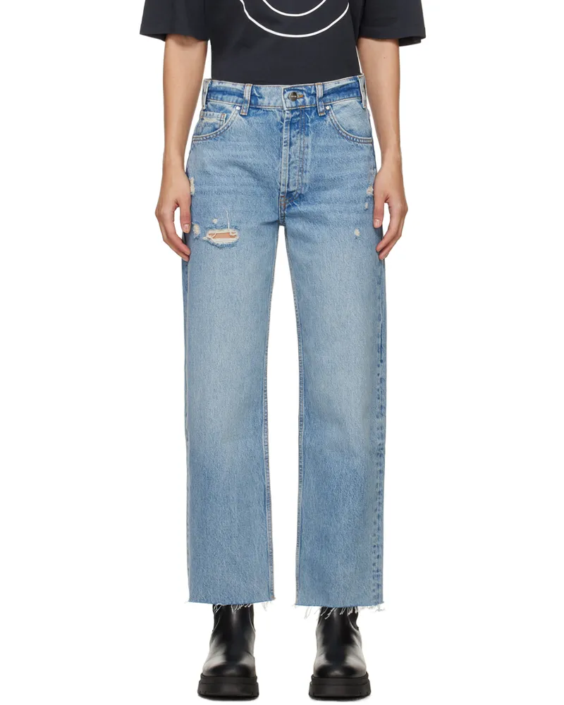 Anine Bing Blue Gavin Jeans Washed