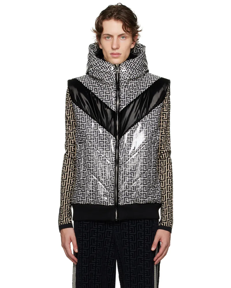 Balmain Black Monogram Vest Gfe